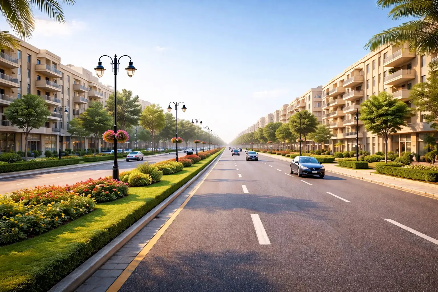 45M Wide Internal Roads Omaxe Eternity 2